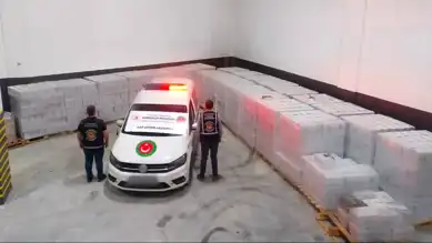 12,5 Ton Kaçak Alkol Ele Geçirildi
